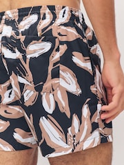 Schwarz Chrom - BOSS Piranha Printed Swim Shorts - Bild 5 von 6