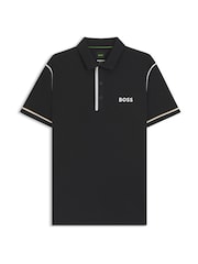 BOSS Black Regualr Fit Paddy Tech Polo Shirt - Image 1 of 1