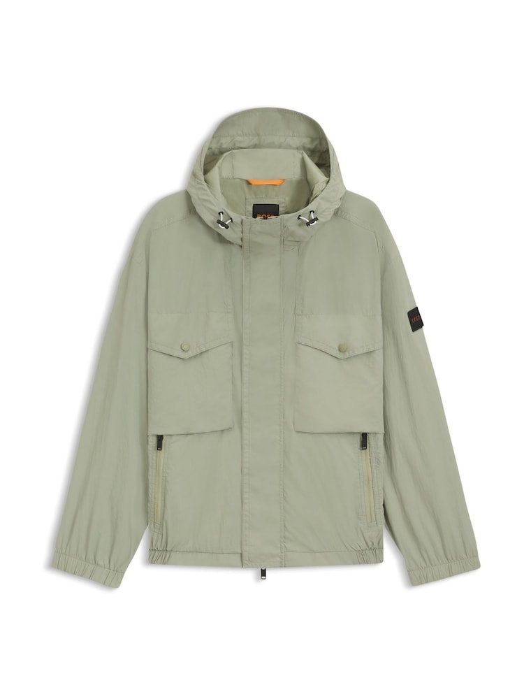 BOSS Green Omusk Pocket Detail Hooded Jacket - Image 1 of 1