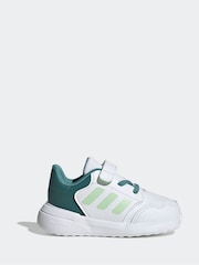 أبيض/أخضر - adidas Tensaur Run 3.0 Elastic Lace Hook and Loop Infant Trainers - صورة 1 من 7
