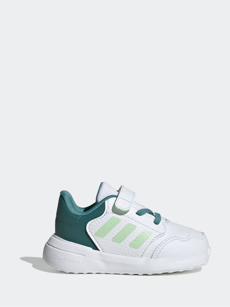 أبيض/أخضر - adidas Tensaur Run 3.0 Elastic Lace Hook and Loop Infant Trainers - صورة 1 من 7