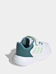 أبيض/أخضر - adidas Tensaur Run 3.0 Elastic Lace Hook and Loop Infant Trainers - صورة 3 من 7
