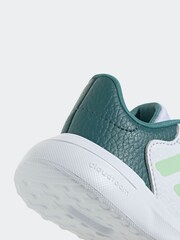 أبيض/أخضر - adidas Tensaur Run 3.0 Elastic Lace Hook and Loop Infant Trainers - صورة 6 من 7