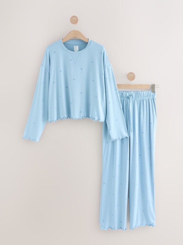 Blue Star Soft Long Sleeve Pyjamas - Image 1 of 2 Blue Star Soft Long Sleeve Pyjamas - Image 1 of 2