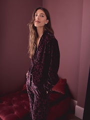 Purple Animal Cosy Button Through Pyjamas - Image 5 of 8