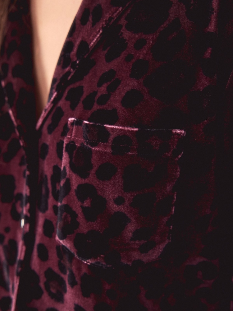 Purple Animal Cosy Button Through Pyjamas - Image 8 of 8