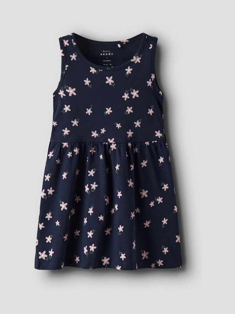 Name It Blue Cherry and Star Print Dresses 2 Pack - Image 3 of 5