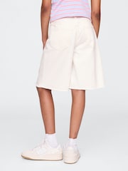 Gap White Mid Waist Longline Denim Shorts (4-13yrs) - Image 3 of 5