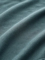 self. Teal Blue Fitted Rib T-Shirt - Image 7 of 8