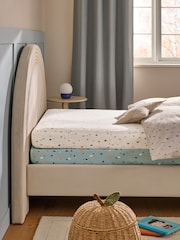 2 Pack Blue Terrazzo Fitted Sheets - Image 1 of 6