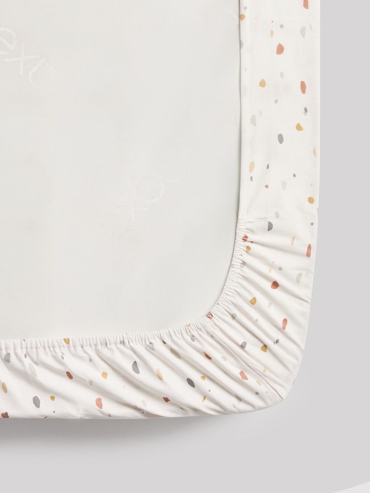 2 Pack Blue Terrazzo Fitted Sheets - Image 6 of 6