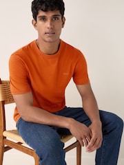 BOSS Orange Regular Fit Logo T-Shirt - Image 3 of 6