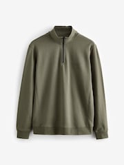 BOSS Green/Lime Zetrust Quarter Zip Sweat Top - Image 5 of 5
