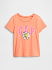 Gap Orange Graphic T-Shirt - Image 1 of 3