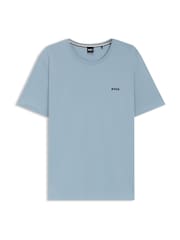 BOSS Blue Regular Fit Logo Stretch T-Shirt - Image 1 of 1