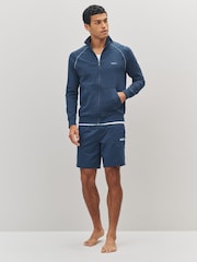 BOSS Blue Light Zip Through Sweat Top Jacket - Image 3 of 5