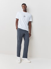 BOSS White Regular Fit Graphic T-Shirt - Image 2 of 5