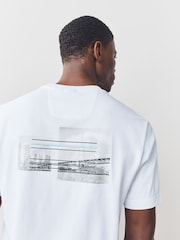 BOSS White Regular Fit Graphic T-Shirt - Image 4 of 5