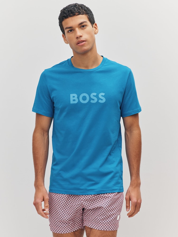 BOSS Blue SPF 50+ UV Protection Regular-Fit T-Shirt - Image 1 of 5 BOSS Blue SPF 50+ UV Protection Regular-Fit T-Shirt - Image 1 of 5