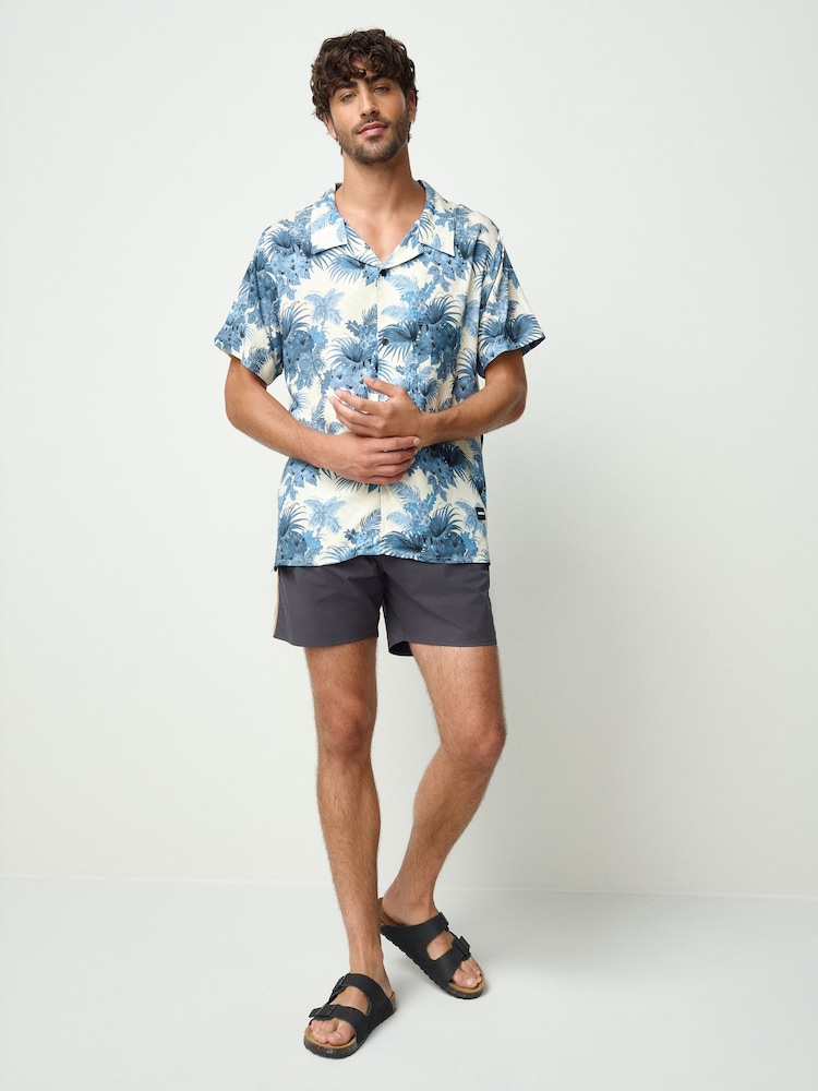 BOSS Blue Relaxed Fit Printed Shirt - Image 2 of 6