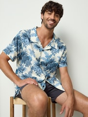 BOSS Blue Relaxed Fit Printed Shirt - Image 6 of 6