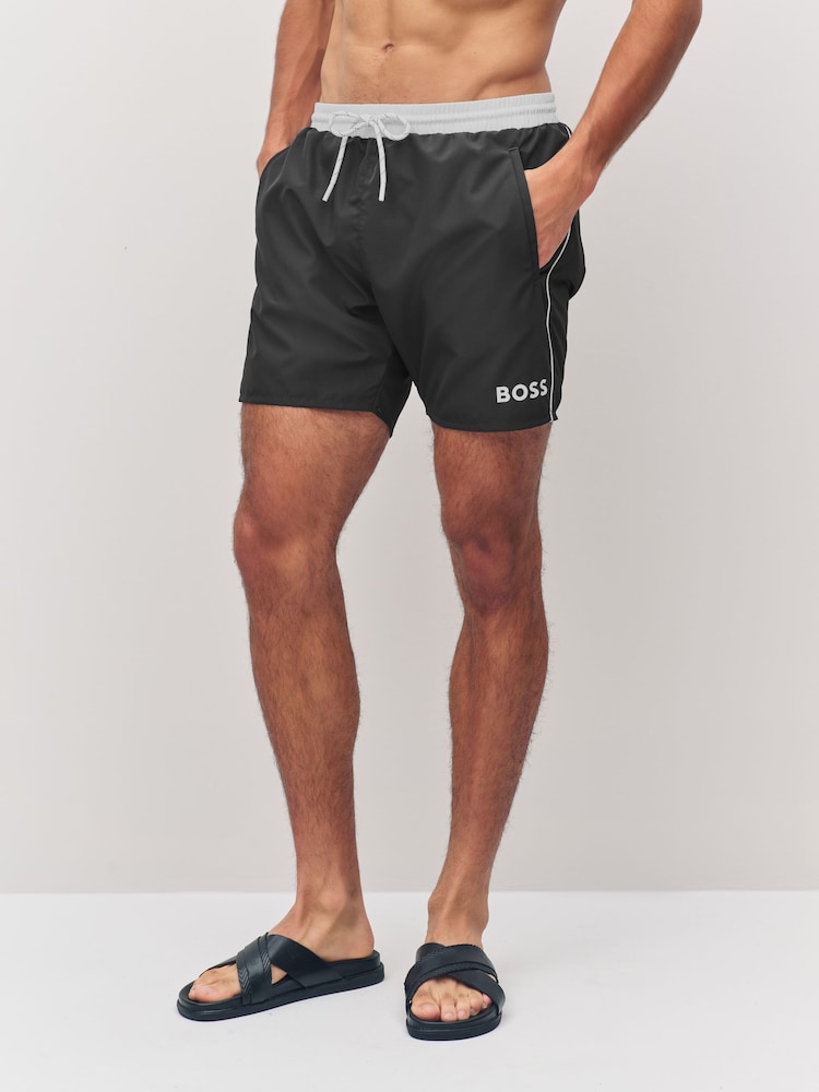 BOSS Black Starfish Quick Dry Swim Shorts - Image 1 of 6 BOSS Black Starfish Quick Dry Swim Shorts - Image 1 of 6