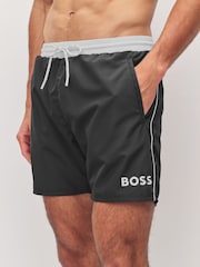 BOSS Black Starfish Quick Dry Swim Shorts - Image 5 of 6