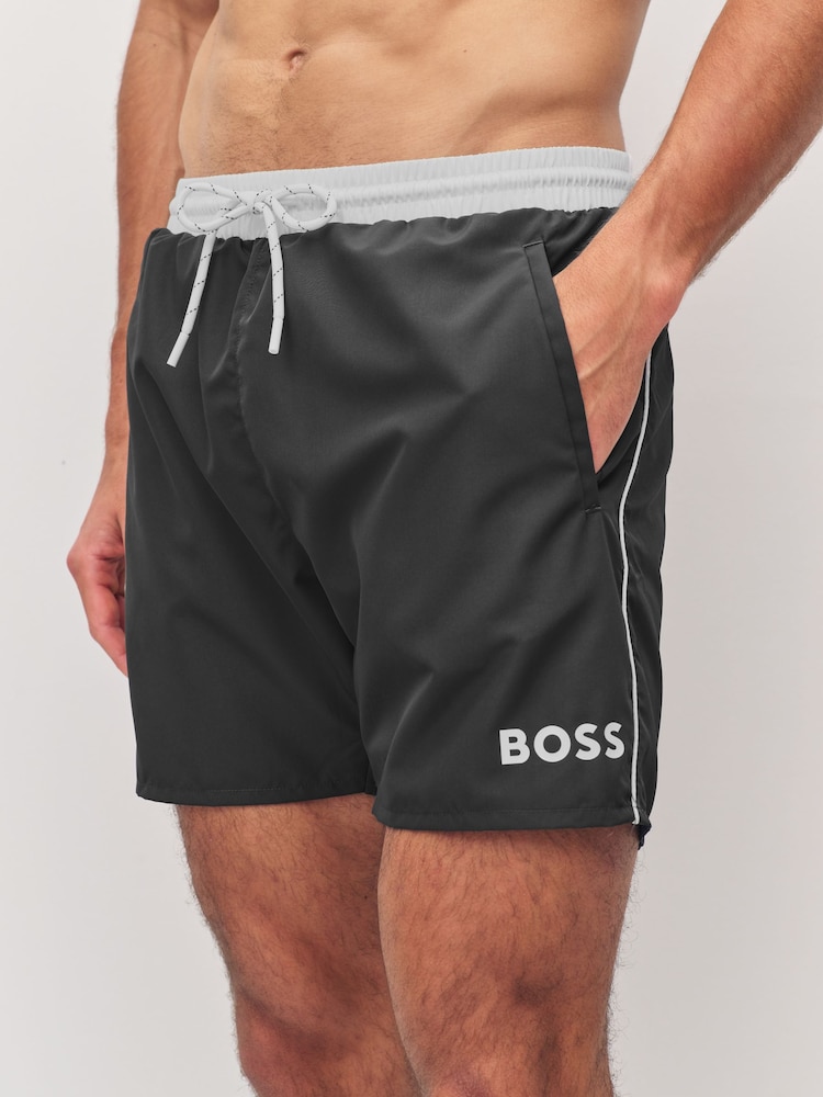 BOSS Black Starfish Quick Dry Swim Shorts - Image 5 of 6