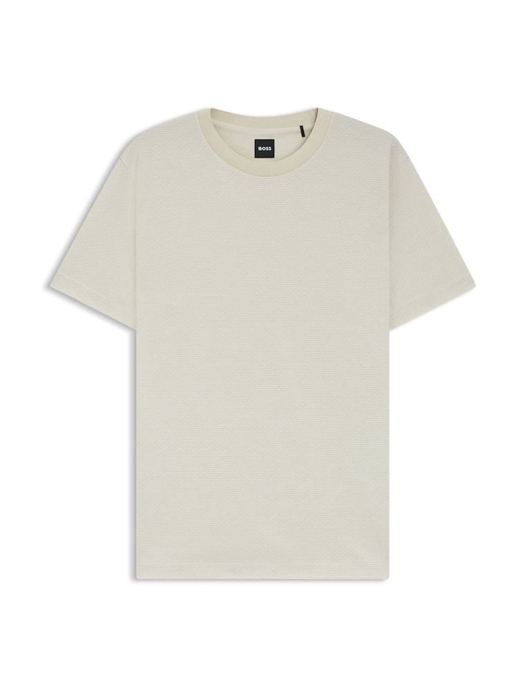 بيج - BOSS Regular Fit Thompson T-Shirt - صورة 5 من 5