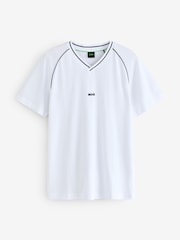 BOSS White Regular Fit  V-Neck T-Shirt - Image 1 of 1