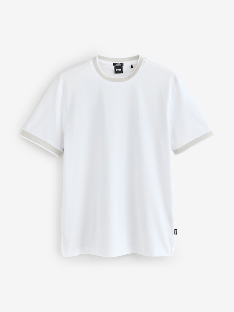 BOSS Regular Fit Tessler Tipped T-Shirt - Image 1 of 1