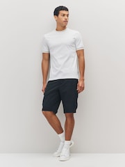 Blanco - BOSS Regluar Fit Tessler Tipped T-Shirt - Imagen 2 de 6