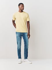 BOSS Yellow Regular Fit Logo T-Shirt - Image 2 of 4