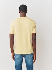 BOSS Yellow Regular Fit Logo T-Shirt - Image 3 of 4