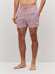 BOSS Pink Vibe Patch Logo Swim Shorts - Image 1 of 6