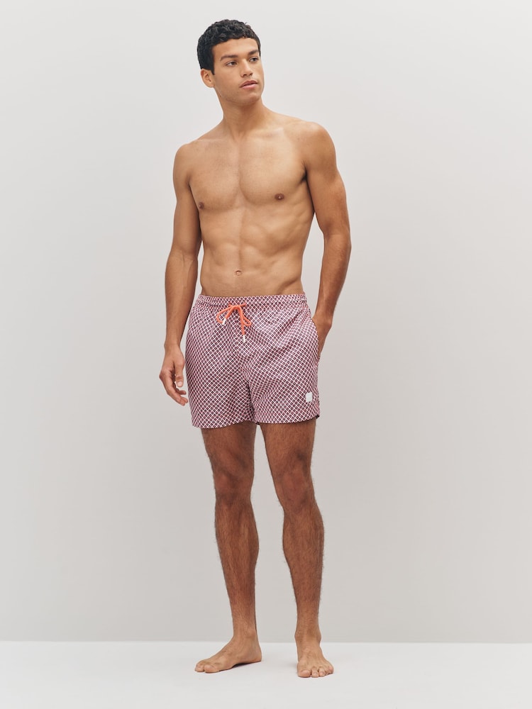 BOSS Pink Vibe Patch Logo Swim Shorts - Image 2 of 6