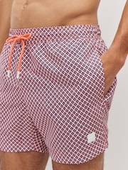 BOSS Pink Vibe Patch Logo Swim Shorts - Image 4 of 6