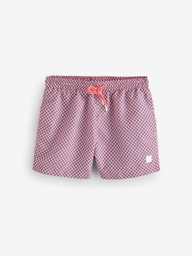 BOSS Pink Vibe Patch Logo Swim Shorts - Image 6 of 6