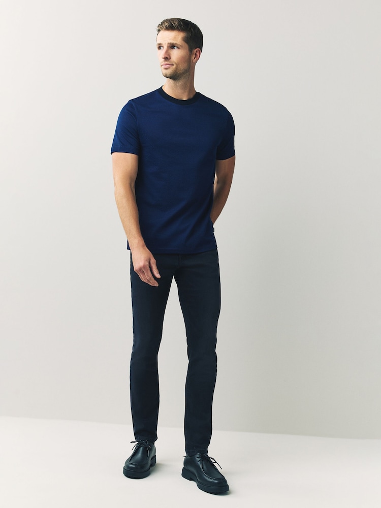 أزرق - BOSS Regular Fit Thompson T-Shirt - صورة 2 من 5
