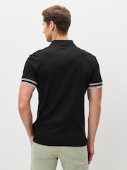 BOSS Black Zone Cuff Detail Logo Regular Fit Polo Shirt - Image 2 of 5
