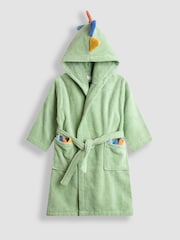JoJo Maman Bébé Green Character Towelling Bath Robe - Image 1 of 3