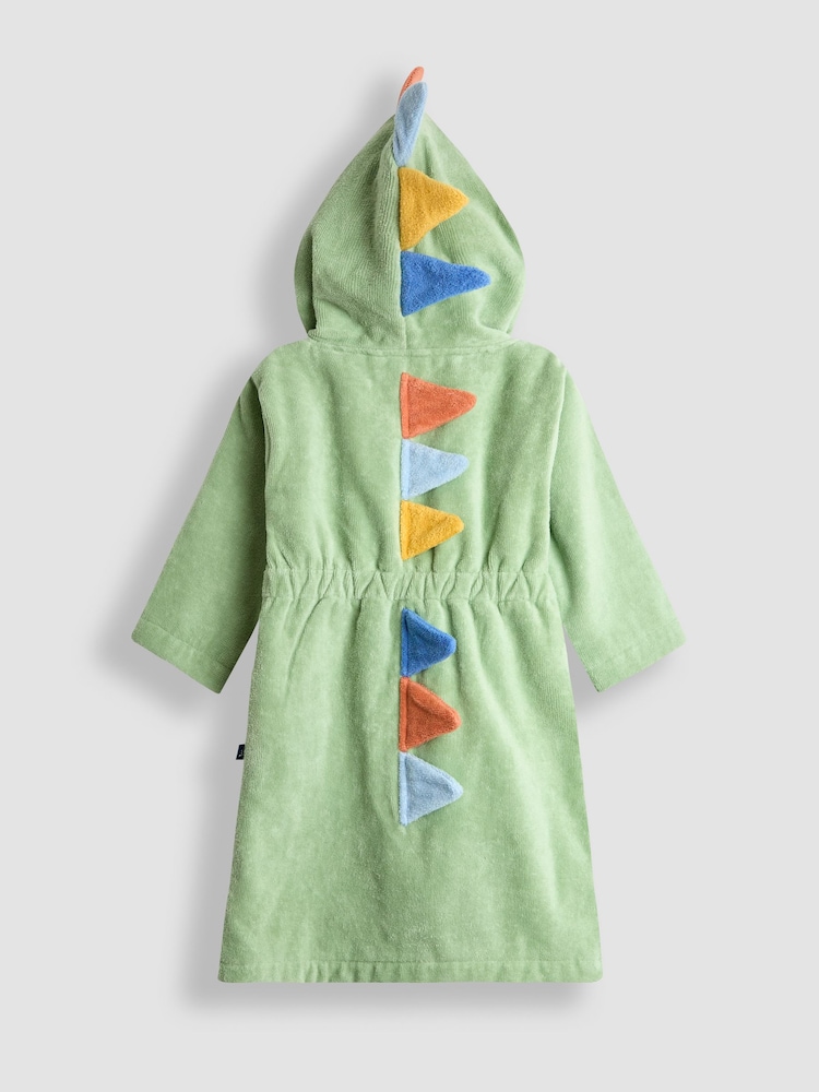 JoJo Maman Bébé Green Character Towelling Bath Robe - Image 2 of 3