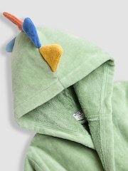 JoJo Maman Bébé Green Character Towelling Bath Robe - Image 3 of 3