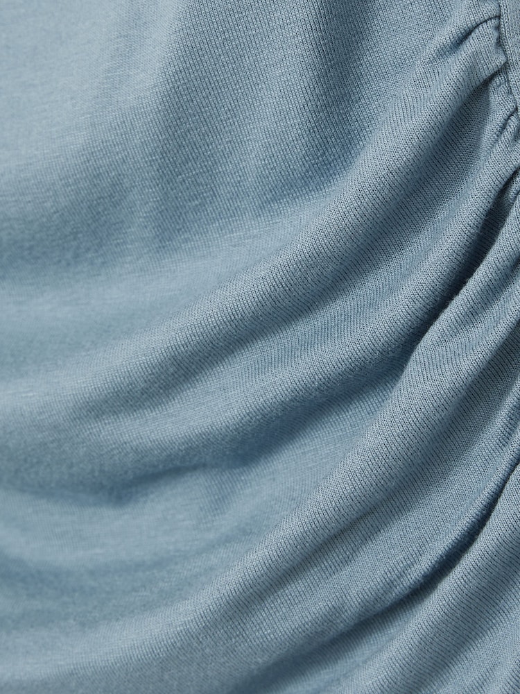 Reiss Blue Jasmine Ruched Jersey Vest - Image 4 of 4