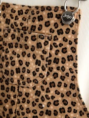 JoJo Maman Bébé Leopard Print Dungaree & T-Shirt Set - Image 8 of 8