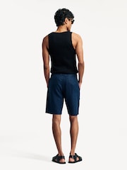 NN.07 Blue Crown Linen Tailored Shorts - Image 4 of 10