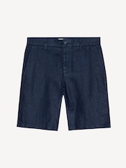 NN.07 Blue Crown Linen Tailored Shorts - Image 7 of 10