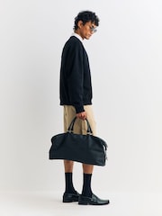 NN.07 Black David Crew Neck Embroidered Sweatshirt - Image 3 of 4