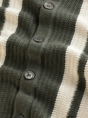 NN.07 Green Ares Textured Stitch Short Sleeve Knit Shirt - Image 7 of 7