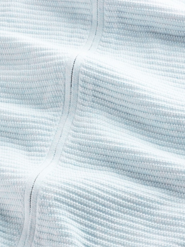 NN.07 Blue Gustav Full Zip Short Sleeve Knit Shirt - Image 2 of 2